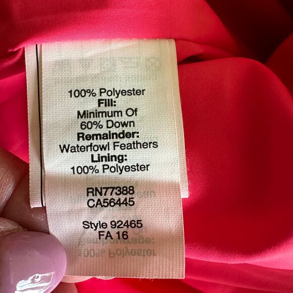 J. Crew Quilted Down Excursion Vest Puffer Lightweight Bohemian Red Women's XS - Picture 7 of 13